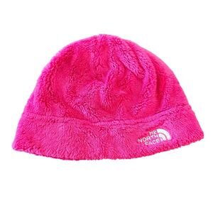 The North Face Baby Girls Sz XXS (0-6m) Fuzzy Winter Beanie Hat Pink